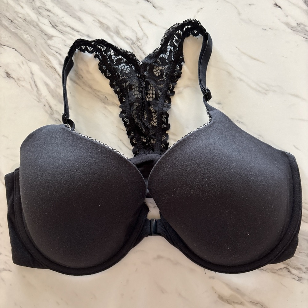 Victoria's Secret Black Lace Detail Bra